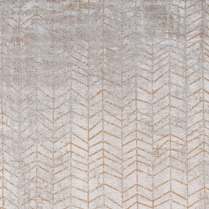 6' X 8' Gray and Yellow Chevron Non Skid Area Rug