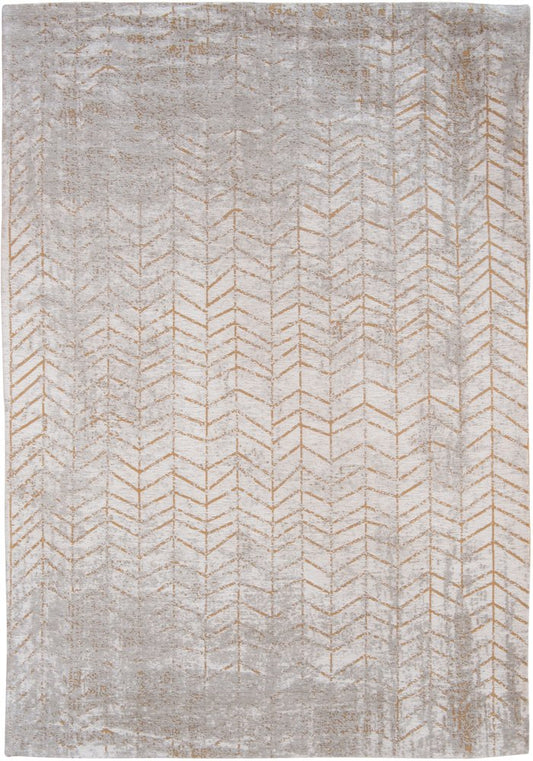 8' X 11' Gray and Yellow Chevron Non Skid Area Rug