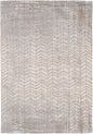 8' X 11' Gray and Yellow Chevron Non Skid Area Rug
