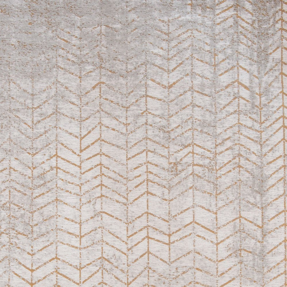 8' X 11' Gray and Yellow Chevron Non Skid Area Rug