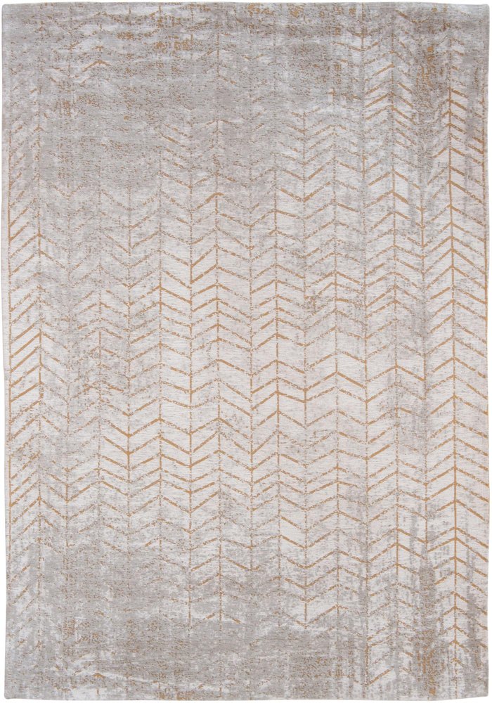 9' X 13' Gray and Yellow Chevron Non Skid Area Rug