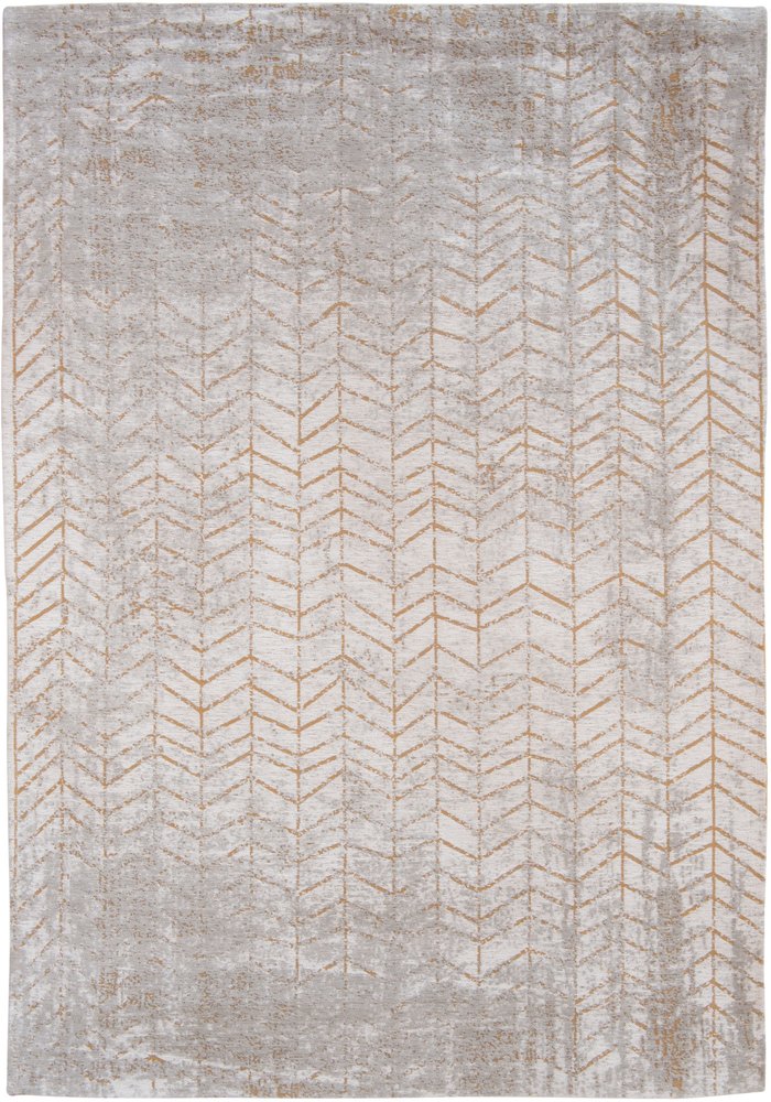 9' X 13' Gray and Yellow Chevron Non Skid Area Rug