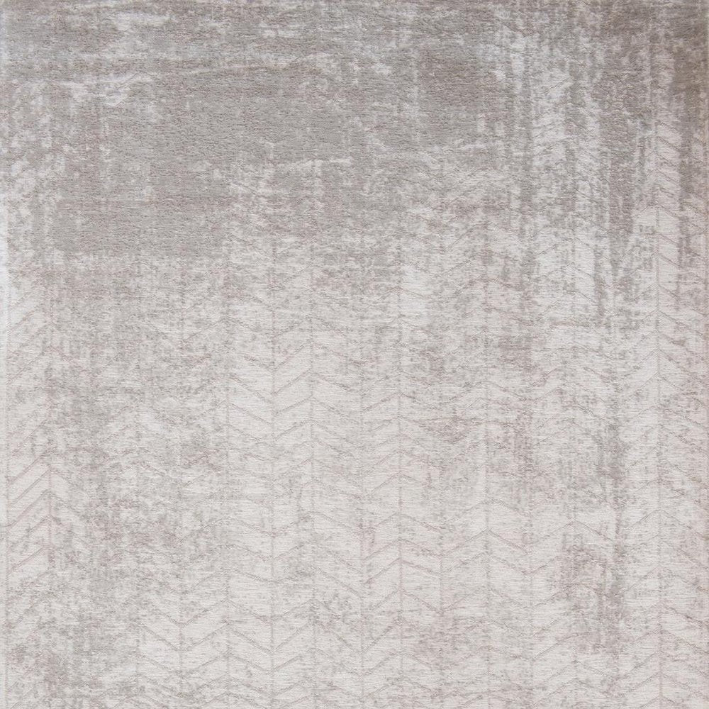 6' X 8' Gray and White Chevron Non Skid Area Rug