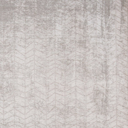 6' X 8' Gray and White Chevron Non Skid Area Rug