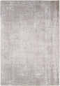 7' X 9' Gray and White Chevron Non Skid Area Rug