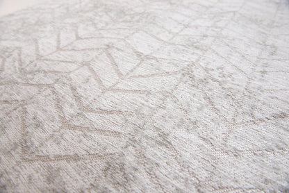 7' X 9' Gray and White Chevron Non Skid Area Rug