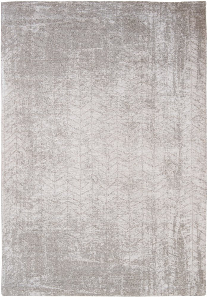 8' X 11' Gray and White Chevron Non Skid Area Rug