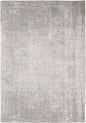 8' Gray and White Round Chevron Non Skid Area Rug