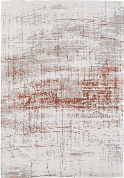 5' X 7' Gray and Yellow Abstract Non Skid Area Rug