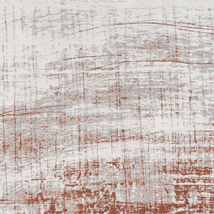 5' X 7' Gray and Yellow Abstract Non Skid Area Rug