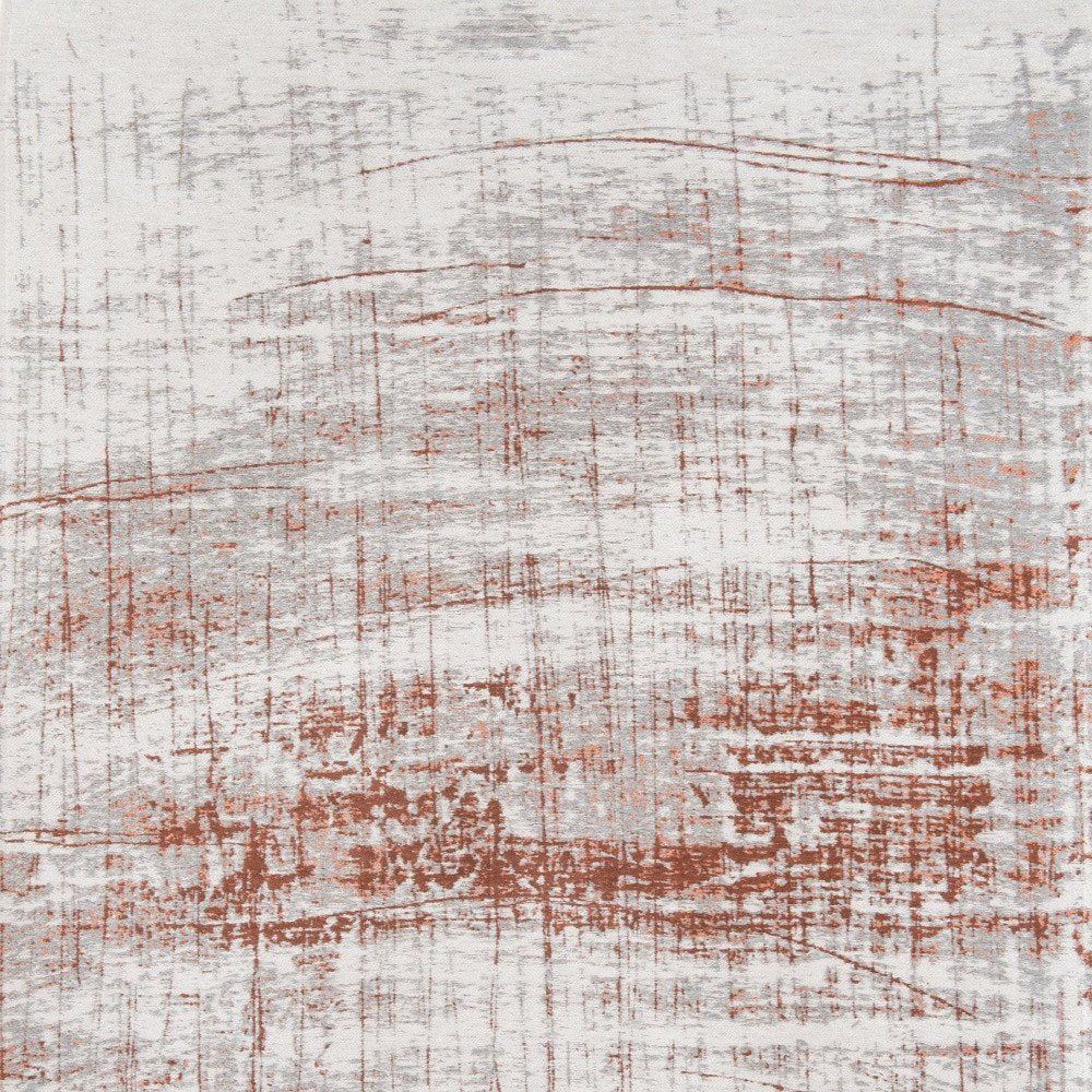 5' X 7' Gray and Yellow Abstract Non Skid Area Rug