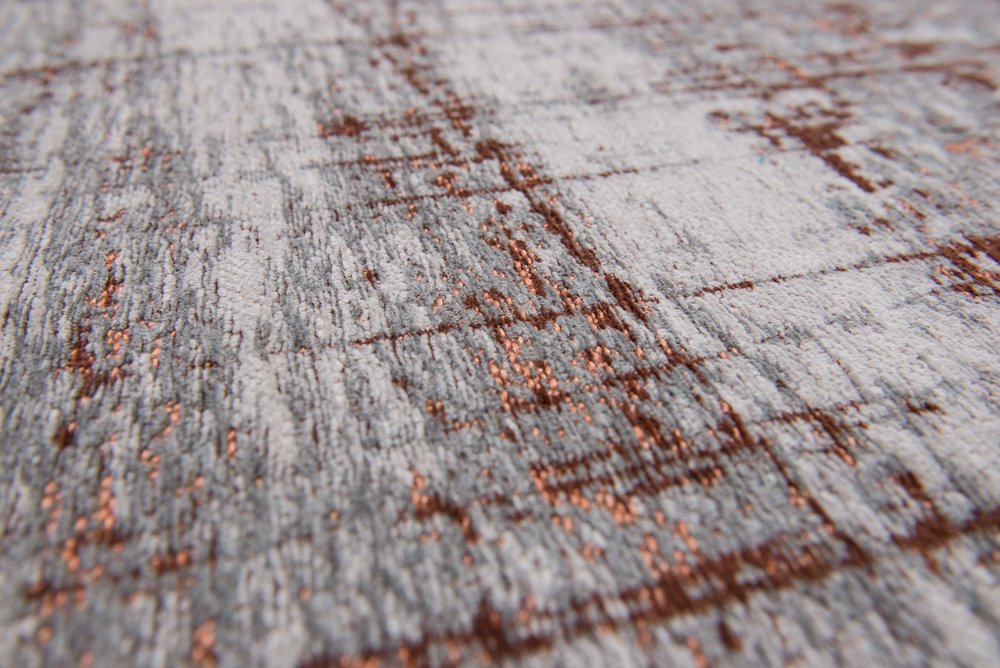 6' X 8' Gray and Yellow Abstract Non Skid Area Rug