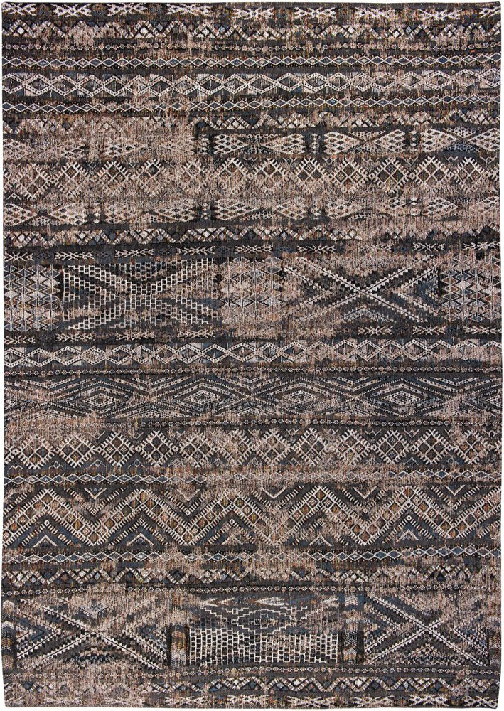 7' X 9' Gray and Beige Oriental Non Skid Area Rug