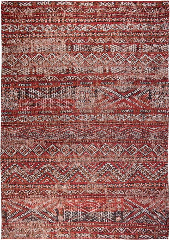 6' X 8' Red and Gray Oriental Non Skid Area Rug