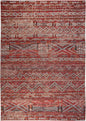 6' X 8' Red and Gray Oriental Non Skid Area Rug
