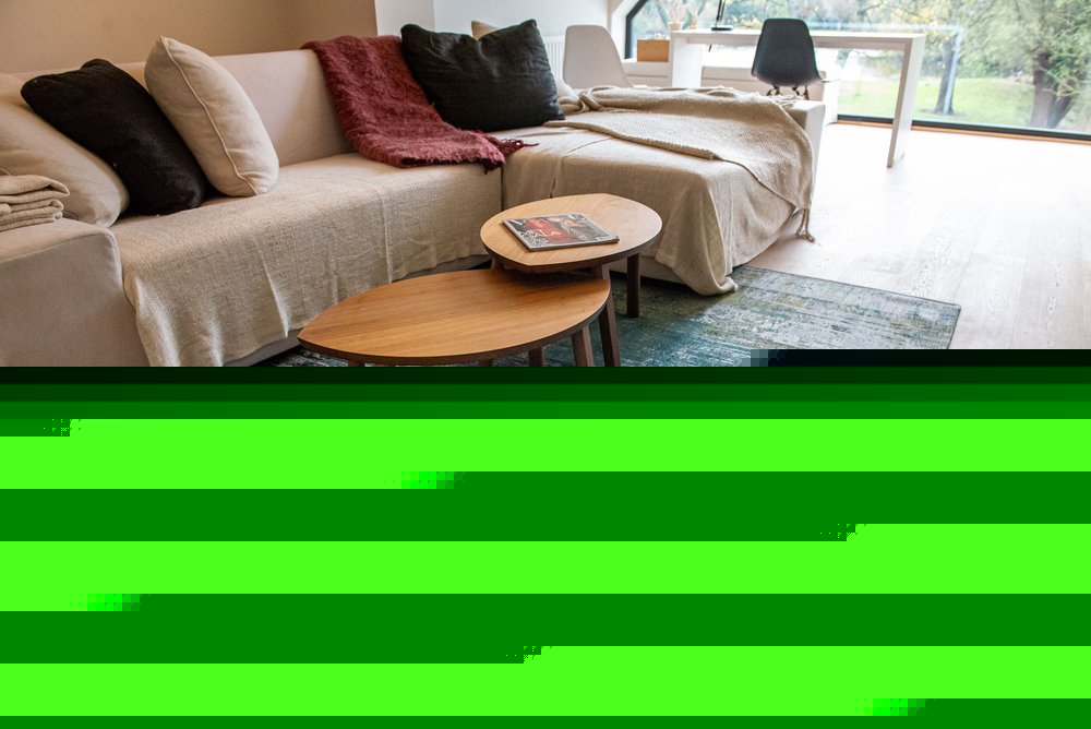 3' X 5' Blue and Green Abstract Non Skid Area Rug