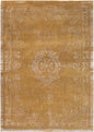 3' X 5' Orange and White Medallion Non Skid Area Rug