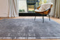 8' X 11' Gray Medallion Non Skid Area Rug