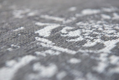 8' X 11' Gray Medallion Non Skid Area Rug