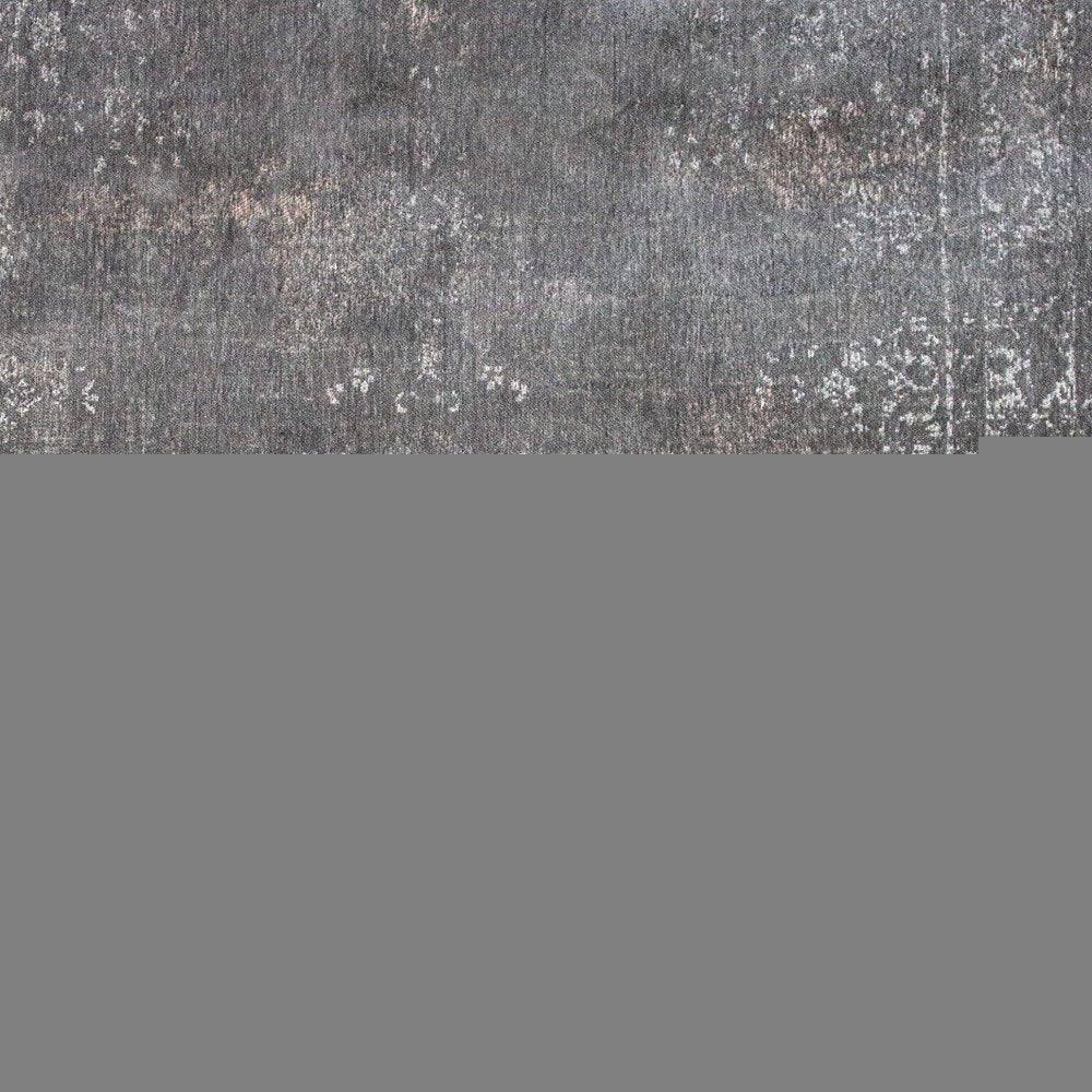 8' X 11' Gray Medallion Non Skid Area Rug