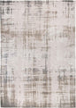 5' X 7' Gray and Beige Abstract Non Skid Area Rug