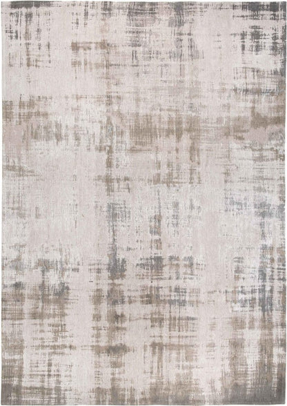 7' X 9' Gray and Beige Abstract Non Skid Area Rug
