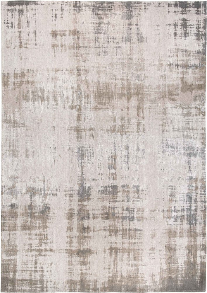 7' X 9' Gray and Beige Abstract Non Skid Area Rug