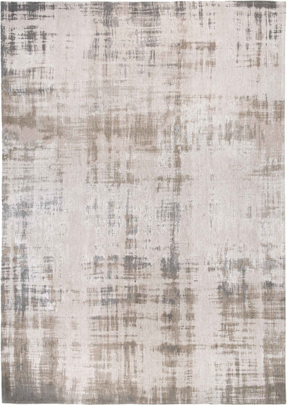 3' X 5' Gray and Beige Abstract Non Skid Area Rug