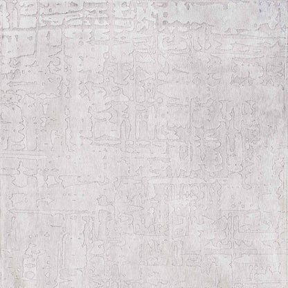 6' X 8' White Abstract Non Skid Area Rug