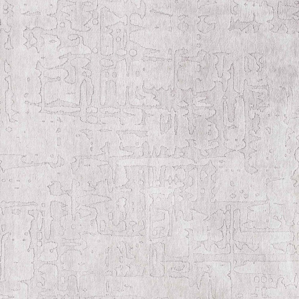 8' X 11' White Abstract Non Skid Area Rug