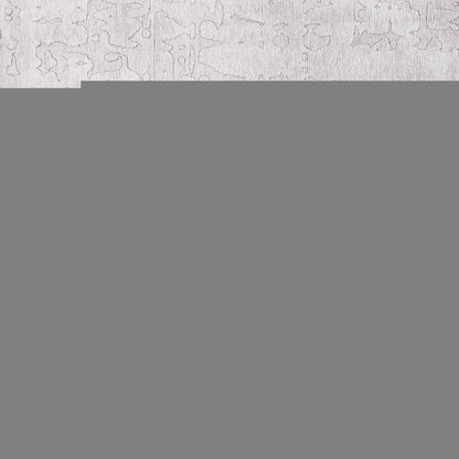 8' X 11' White Abstract Non Skid Area Rug
