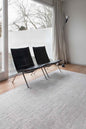 9' X 13' White Abstract Non Skid Area Rug