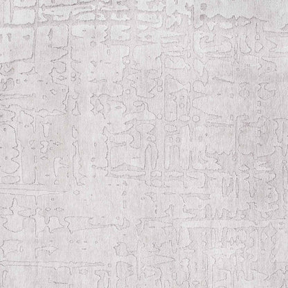 9' X 13' White Abstract Non Skid Area Rug