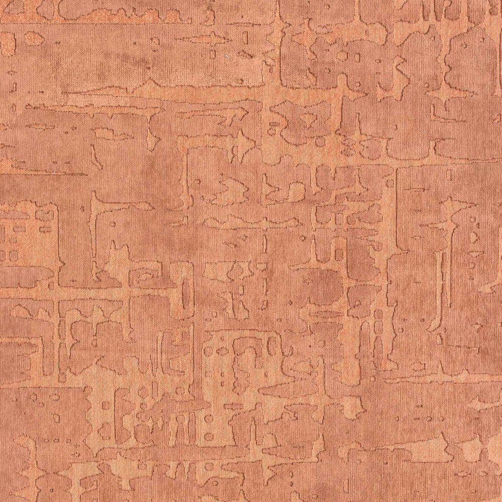 8' X 11' Orange Abstract Non Skid Area Rug