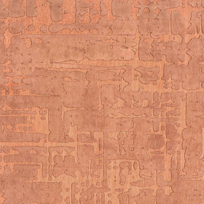 9' X 13' Orange Abstract Non Skid Area Rug