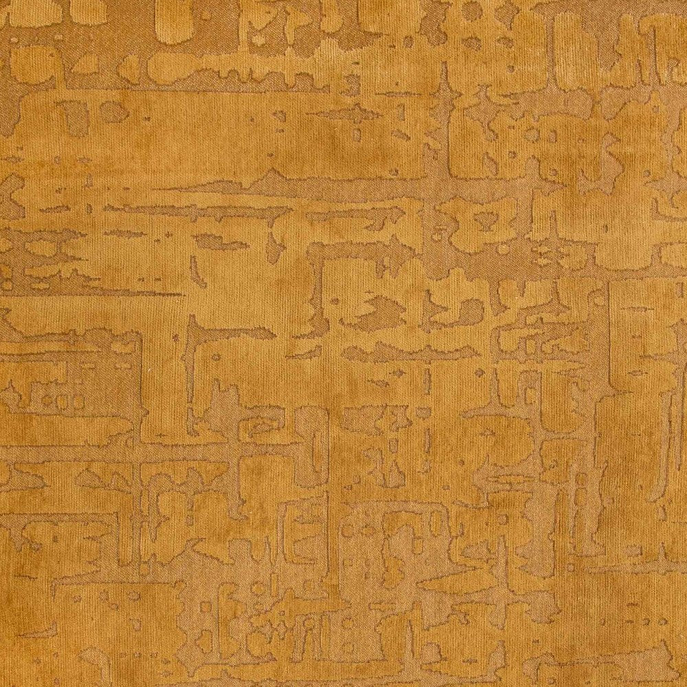 6' X 8' Yellow Abstract Non Skid Area Rug