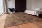 6' X 8' Black and Gold Abstract Non Skid Area Rug