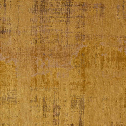 3' X 5' Yellow and Brown Abstract Non Skid Area Rug