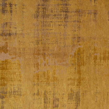 6' X 8' Yellow and Brown Abstract Non Skid Area Rug
