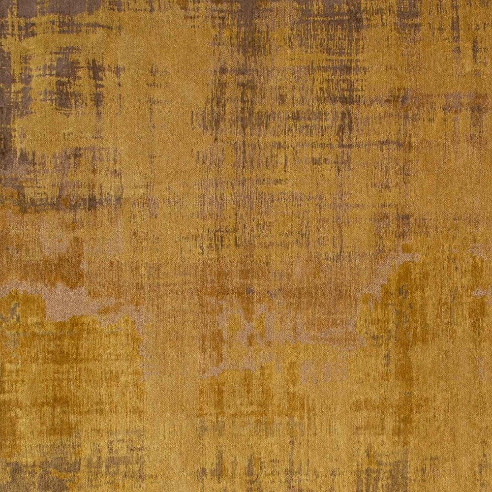 8' X 11' Yellow and Brown Abstract Non Skid Area Rug