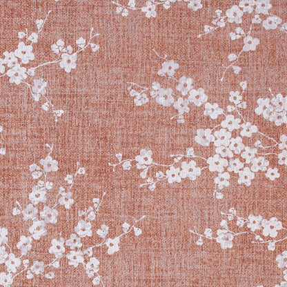 8' Red and White Round Oriental Non Skid Area Rug