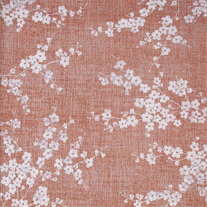 8' Red and White Round Oriental Non Skid Area Rug
