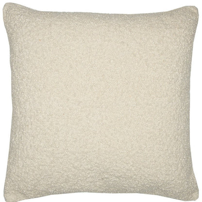 20" Ivory Throw Pillow With Shag