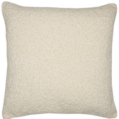 20" Ivory Throw Pillow With Shag