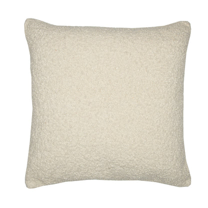 20" Ivory Throw Pillow With Shag