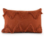 14" X 36" Orange 100% Cotton Zippered Pillow
