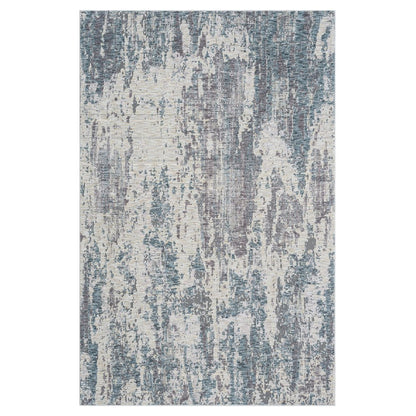 2' X 3' Gray and Ivory Abstract Area Rug