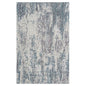 2' X 3' Gray and Ivory Abstract Area Rug