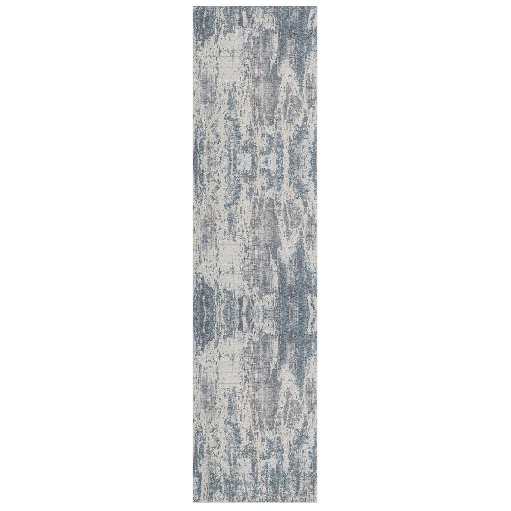 2' X 3' Gray and Ivory Abstract Area Rug