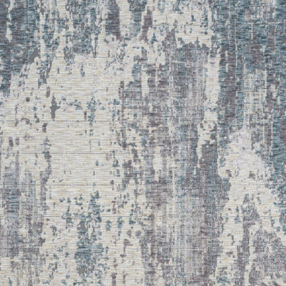 8' X 10' Gray and Ivory Abstract Area Rug